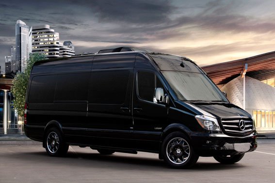 Luxury limousine van